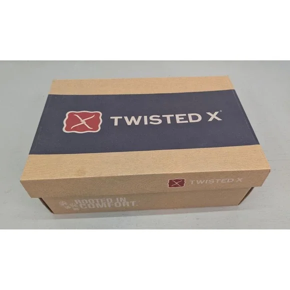 Twisted Tech X Chelsea Boots MXTR008 Rust Brown Size 7D Square Toe 4Western NOB